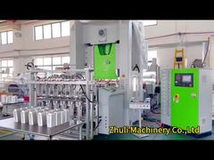 Máquina automática de envases de papel de aluminio en 5 cavidades.