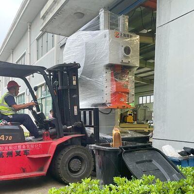 ZL-T63 Automatic Aluminum Foil Container Making Machine 11KW Press Power PLC Control